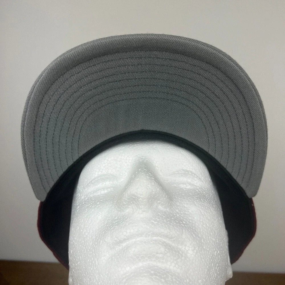 Mississippi‎ State Bulldogs Hat Red Gray One Size Adidas Flex Cap NCAA Football